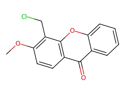 4-(Chloromethyl)-3-methoxy-9H-xanthen-9-one structure