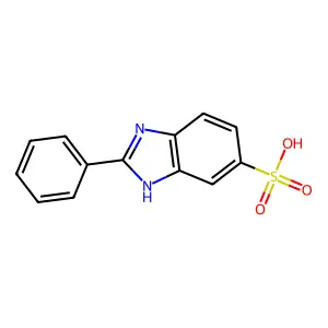 苯基苯并咪唑磺酸 structure