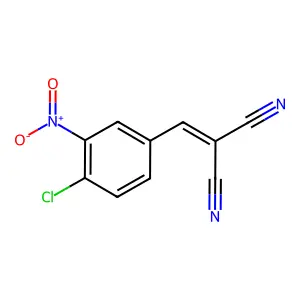 (4-氯-3-硝基亚苄基)丙二腈 structure