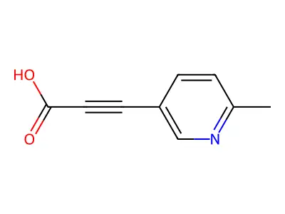 3-(6-methylpyridin-3-yl)prop-2-ynoic Acid structure