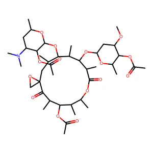 醋竹桃霉素 structure