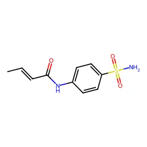 N-[4-(氨磺酰基)苯基]-2-丁烯酰胺 structure