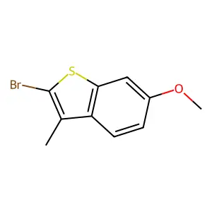 2-溴-3-甲基-1-苯并噻吩-6-基甲基醚 structure