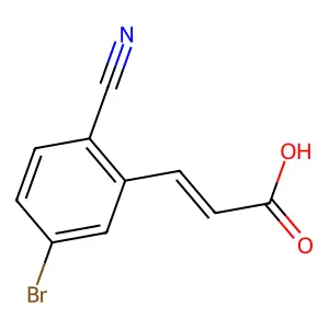 3-(5-Bromo-2-cyanophenyl)-2-propenoic acid structure