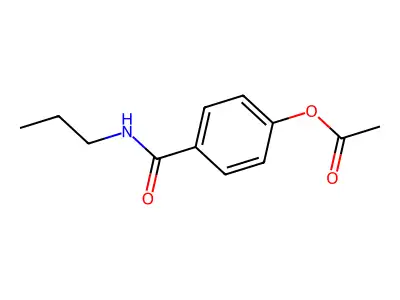 4-(Propylcarbamoyl)phenyl acetate structure