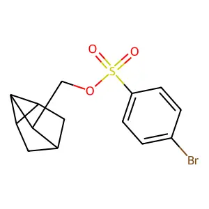 (Tricyclo[2.2.1.0~2,6~]heptan-3-yl)methyl 4-bromobenzene-1-sulfonate structure