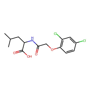 N-((2,4-Dichlorophenoxy)acetyl)-L-leucine structure