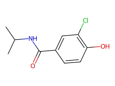 3-chloro-4-hydroxy-N-propan-2-ylbenzamide structure
