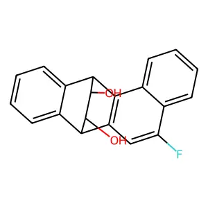 5-Fluoro-7,12-dihydro-7,12-ethanotetraphene-13,14-diol structure