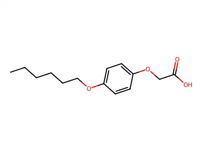 2-(4-hexoxyphenoxy)acetic Acid structure