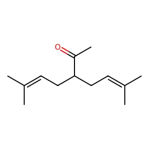 5-Hepten-2-one, 6-methyl-3-(3-methyl-2-buten-1-yl)- structure
