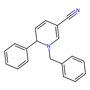 1-Benzyl-6-phenyl-1,6-dihydro-3-pyridinecarbonitrile structure