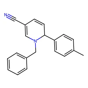 1-benzyl-2-(4-methylphenyl)-2H-pyridine-5-carbonitrile structure