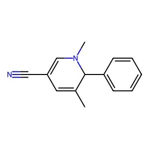 1,5-Dimethyl-6-phenyl-1,6-dihydro-3-pyridinecarbonitrile structure