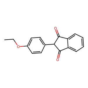 2-(4-Ethoxy-phenyl)-indan-1,3-dione structure