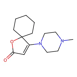 4-(4-Methylpiperazin-1-yl)-1-oxaspiro[4.5]dec-3-en-2-one structure