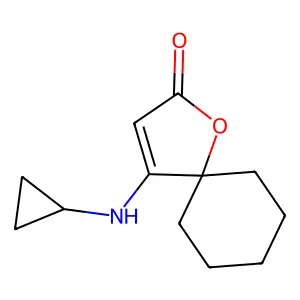 4-(Cyclopropylamino)-1-oxaspiro[4.5]dec-3-en-2-one structure