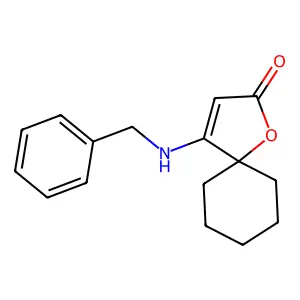 4-(Benzylamino)-1-oxaspiro[4.5]dec-3-en-2-one structure