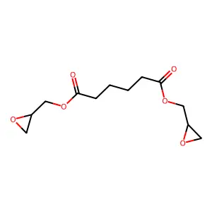 1,6-Bis(2-oxiranylmethyl) hexanedioate structure