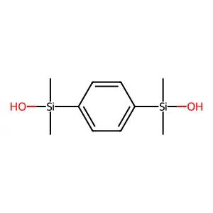 Silanol, 1,1'-(1,4-phenylene)bis(1,1-dimethyl- structure