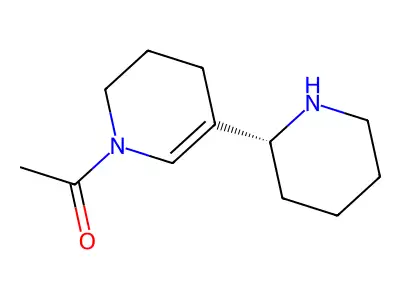1-(3,4-Dihydro-5-(2R)-2-piperidinyl-1(2H)-pyridinyl)ethanone structure