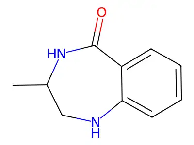 3-methyl-2,3,4,5-tetrahydro-1H-1,4-benzodiazepin-5-one structure