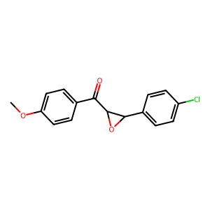 Propiophenone, 3-(p-chlorophenyl)-2,3-epoxy-4'-methoxy- structure