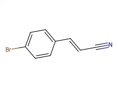 4-溴肉桂腈 structure