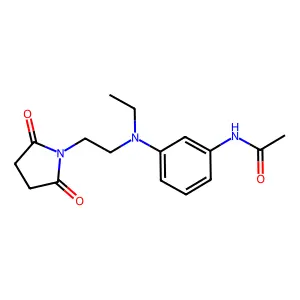 Acetamide, N-[3-[[2-(2,5-dioxo-1-pyrrolidinyl)ethyl]ethylamino]phenyl]- structure