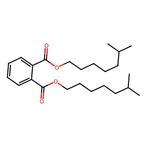 邻苯二甲酸二异辛基酯 structure