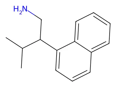 3-Methyl-2-naphthalen-1-ylbutan-1-amine structure