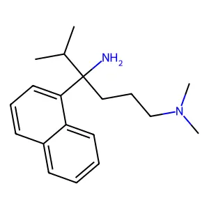 N~1~,N~1~,5-Trimethyl-4-(naphthalen-1-yl)hexane-1,4-diamine structure