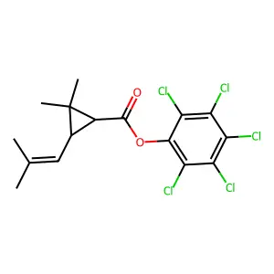 5-(1-(4-Chlorophenyl)-2-methylprop-1-en-1-yl)pyrimidine-4,6-diamine structure