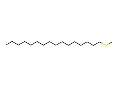Hexadecyl methyl sulfide structure
