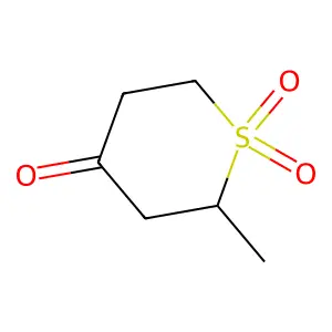 (2S)-2-methyl-1,1-dioxo-thian-4-one structure