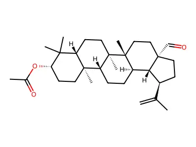 Acetyl betulinaldehyde structure