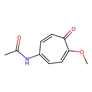 Acetamide, N-(4-methoxy-5-oxo-1,3,6-cycloheptatrien-1-yl)- structure