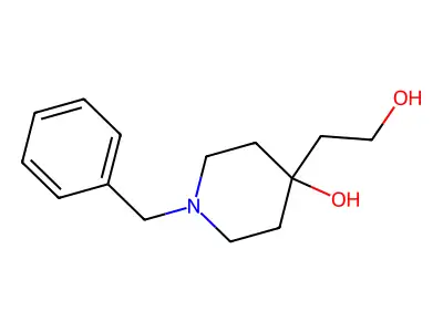 1-Benzyl-4-(2-hydroxyethyl)piperidin-4-ol structure
