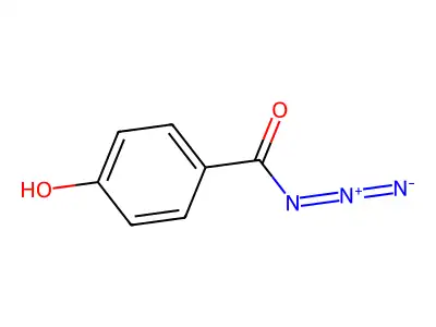 Benzoyl azide, 4-hydroxy- structure