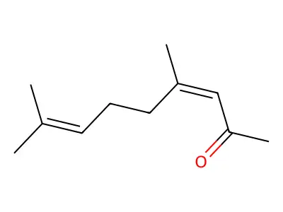 4,8-Dimethylnona-3,7-dien-2-one structure