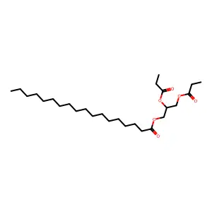 2,3-Bis(1-oxopropoxy)propyl stearate structure