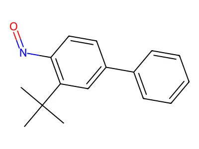 3-(1,1-Dimethylethyl)-4-nitroso-1,1'-biphenyl structure