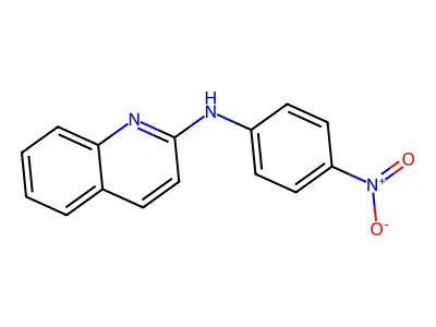 N-(4-nitrophenyl)quinolin-2-amine structure