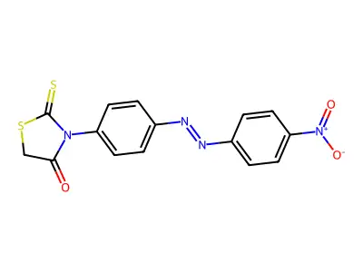 4-Thiazolidinone, 3-[4-[(4-nitrophenyl)azo]phenyl]-2-thioxo- structure