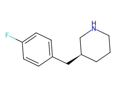 3-(4-Fluorobenzyl)piperidine structure