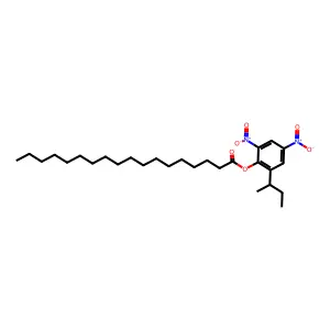 (2-Butan-2-yl-4,6-dinitrophenyl) octadecanoate structure