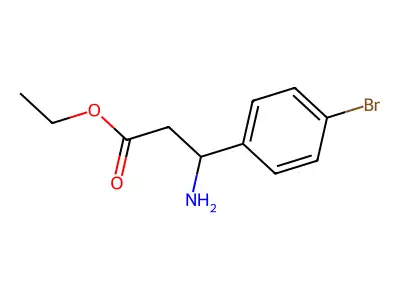 Ethyl 3-amino-3-(4-bromophenyl)propanoate structure