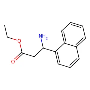 Ethyl 3-amino-3-(naphthalen-1-yl)propanoate structure