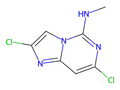 2,7-Dichloro-n-methylimidazo[1,2-c]pyrimidin-5-amine structure