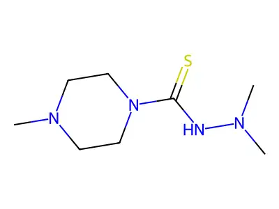 N',N',4-trimethylpiperazine-1-carbothiohydrazide structure